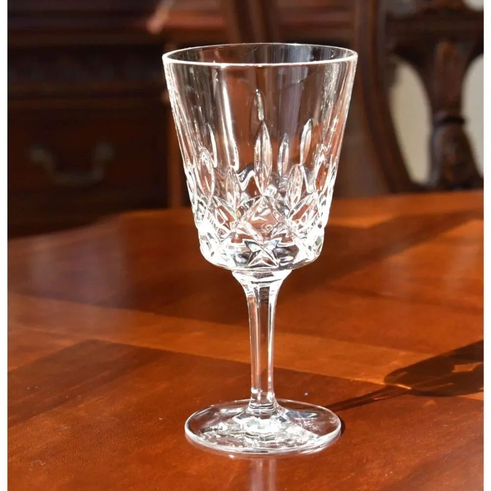 Set of 6 Gorham Crystal King Edward Clarets / Wine Glasses 6” - w/ Original Box
